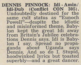 Black Music - Idi Amin review